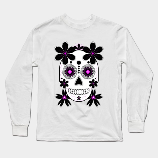 skull Long Sleeve T-Shirt by Soozy 